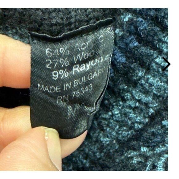 Vintage 90s Florence Tricot Sweater Size Medium Acrylic Wool Made In Italy - Picture 4 of 4